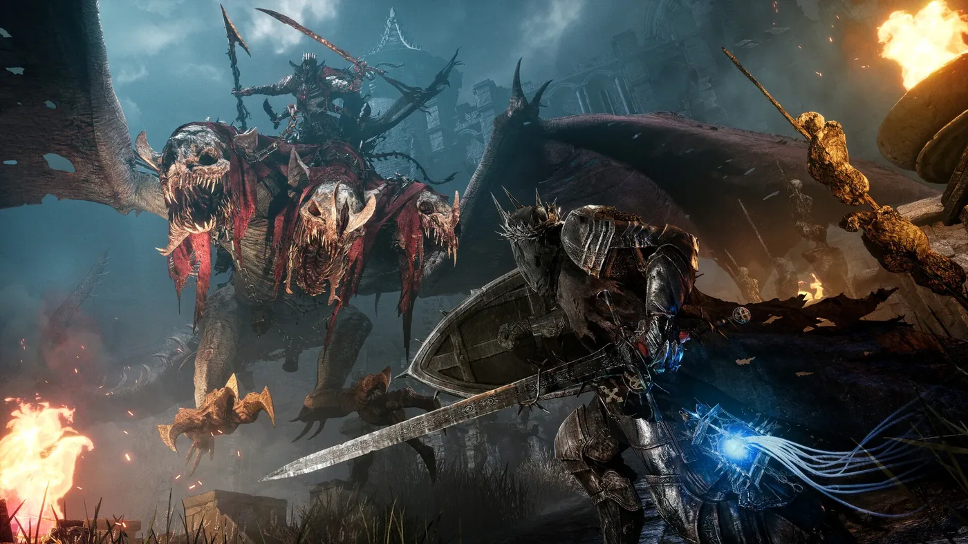 Lords of the Fallen — герой на мосту над пропастью в Морнстеде